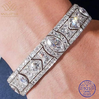 High Carbon Diamond Gemstone Bracelet