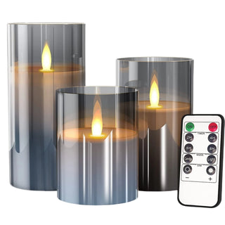 RC Romantic Flickering Wick Candles