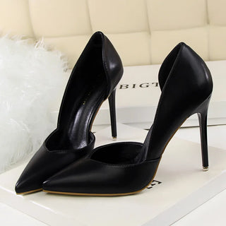 Elegant Sweet High Heels Leather Shoes