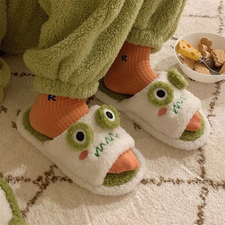 Soft Plush Lovers Faux Fur Slippers