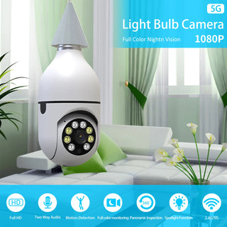 Night Security Light Bulb Camera
