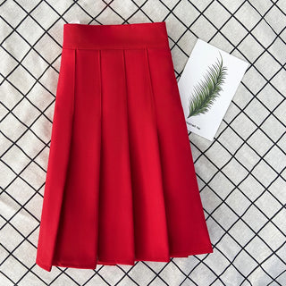 High Waist Pleated Mini Skirts