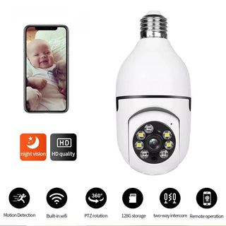 Night Security Light Bulb Camera