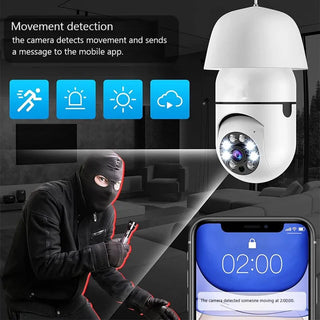 Night Security Light Bulb Camera