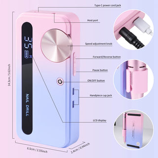 Professional Rechargeable Portable Nail Tool