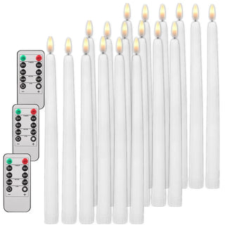 Flameless Handheld Tapered Flickering Candlesticks