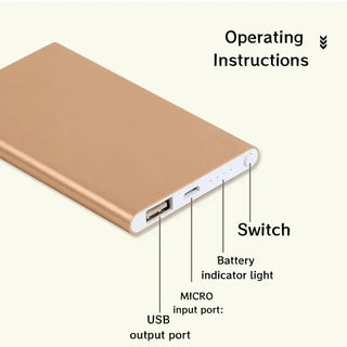 10000mAh Mobile Power Supply Portable Charger PowerBank Ultra-thin Fast Charger IPhoneXiaomi Mobile Phone External BackupBattery