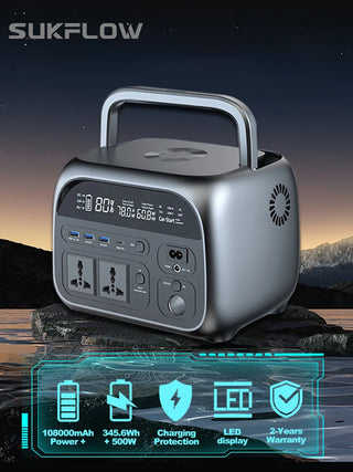 Portable Power Station 500W Solar Generator