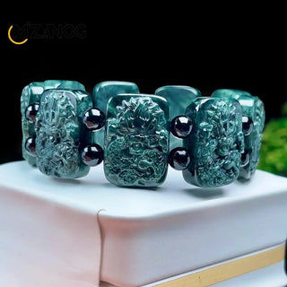 Jade Dragon Powerful Lucky Amulet Bracelet