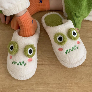 Soft Plush Lovers Faux Fur Slippers