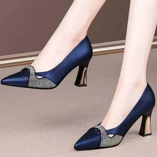 Sequins Pointed Shallow Mouth Shoes