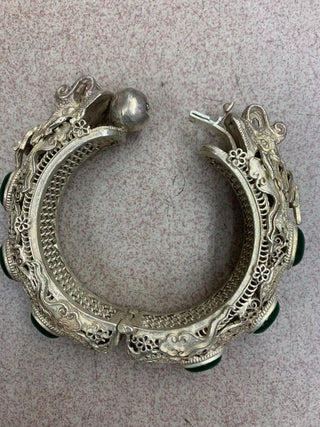 Jade Beads Hand Made Bangle