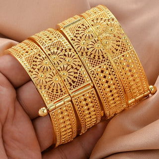 Ethiopian Gold Wedding Gift Bracelets