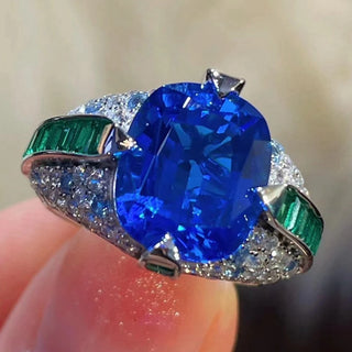 Luxury Gemstone Engagement Cocktail Party Ring
