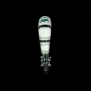 Emerald Carbon Diamond Gemstone Bracelet