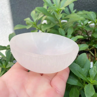 Carved Quartz Crystal Healing Bowl