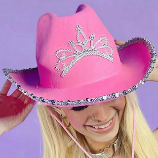 Western Sequin Party Jazz Cowgirl Hat
