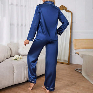 Women's Satin Loungewear Pajama Set