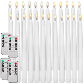 Flameless Handheld Tapered Flickering Candlesticks