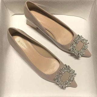 Pointed Rhinestones Anti-slip Shoes