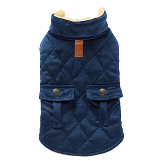 Plush Warm Checkered Dog Thermal Jacket