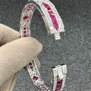 Luxury Gemstone High Carbon Diamond Bangle