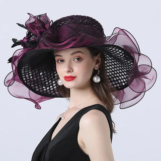 Big Brim Organza Kentucky Derby Hat