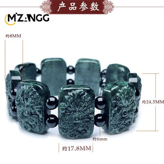 Jade Dragon Powerful Lucky Amulet Bracelet