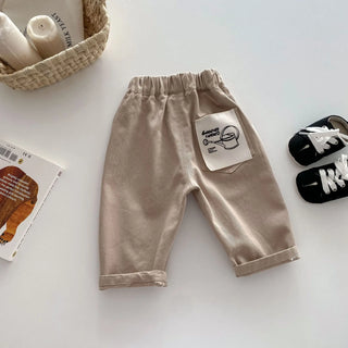 Elastic Waist Casual Toddler Boy Trousers