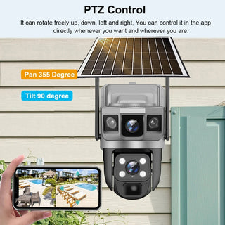 Outdoor Security WiFi 12MP Solar IP Camera