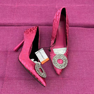 Shiny Rhinestones High Heeled Shoes