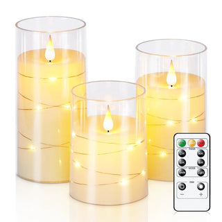 Flickering Festival Décor Flameless Candles