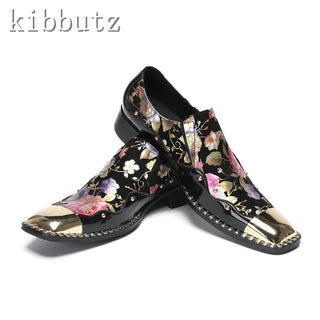 Luxury Metal Square Toe Shoes
