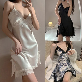 Ladies Lace V-neck Sleeveless Sleepwear