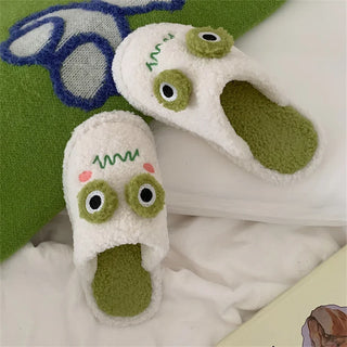 Soft Plush Lovers Faux Fur Slippers