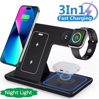 Foldable Wireless Charging Station Holder