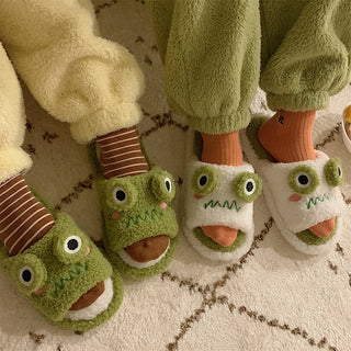Soft Plush Lovers Faux Fur Slippers