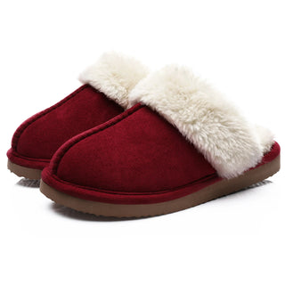 Lovers Furry Suede Cotton Slippers