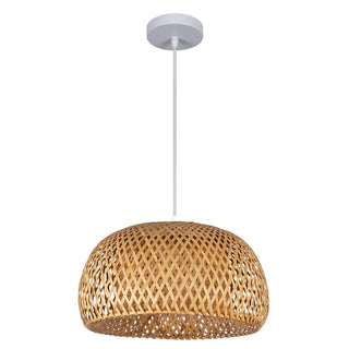Naturally Hand-Woven Bamboo Hanging Light